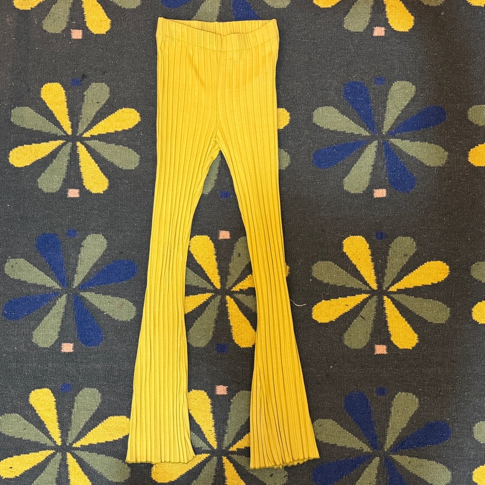 Simon Miller Ribbed Yellow/Green Pants